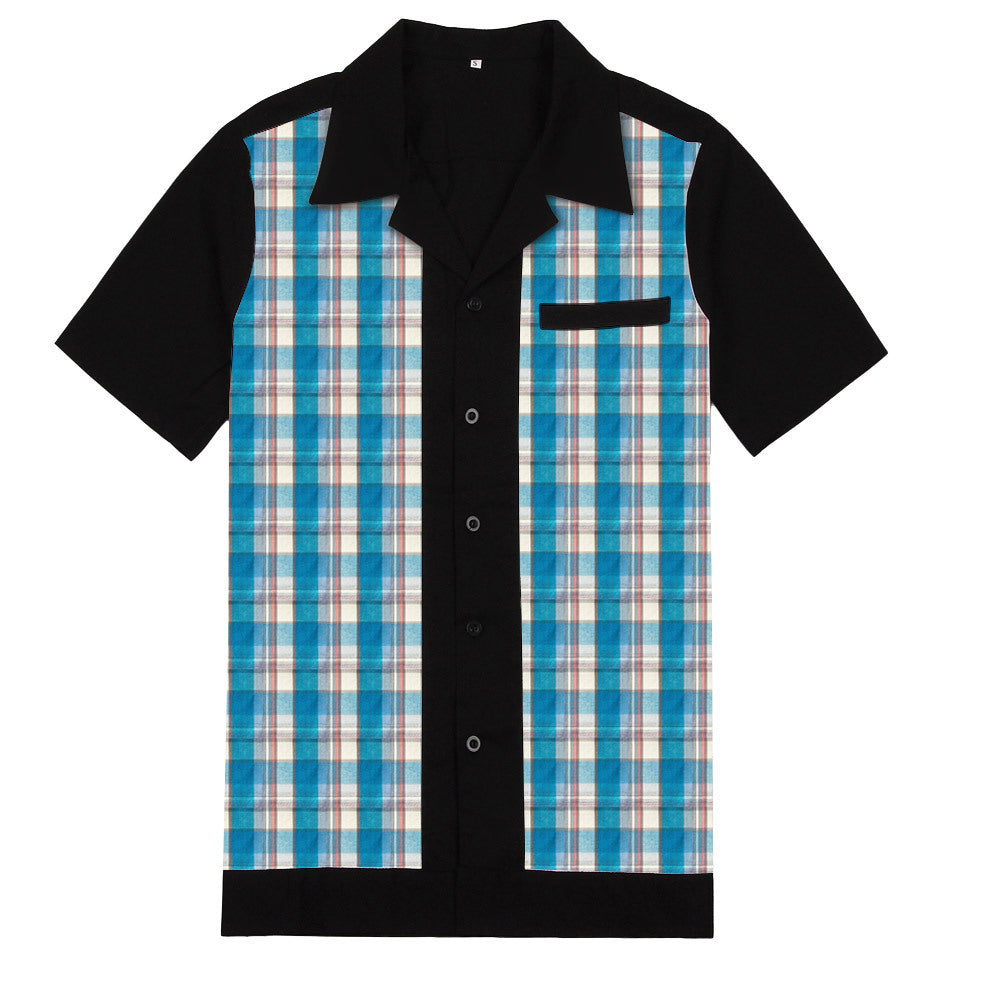 British style loose collared short sleeved versatile shirt made of cotton for foreign trade