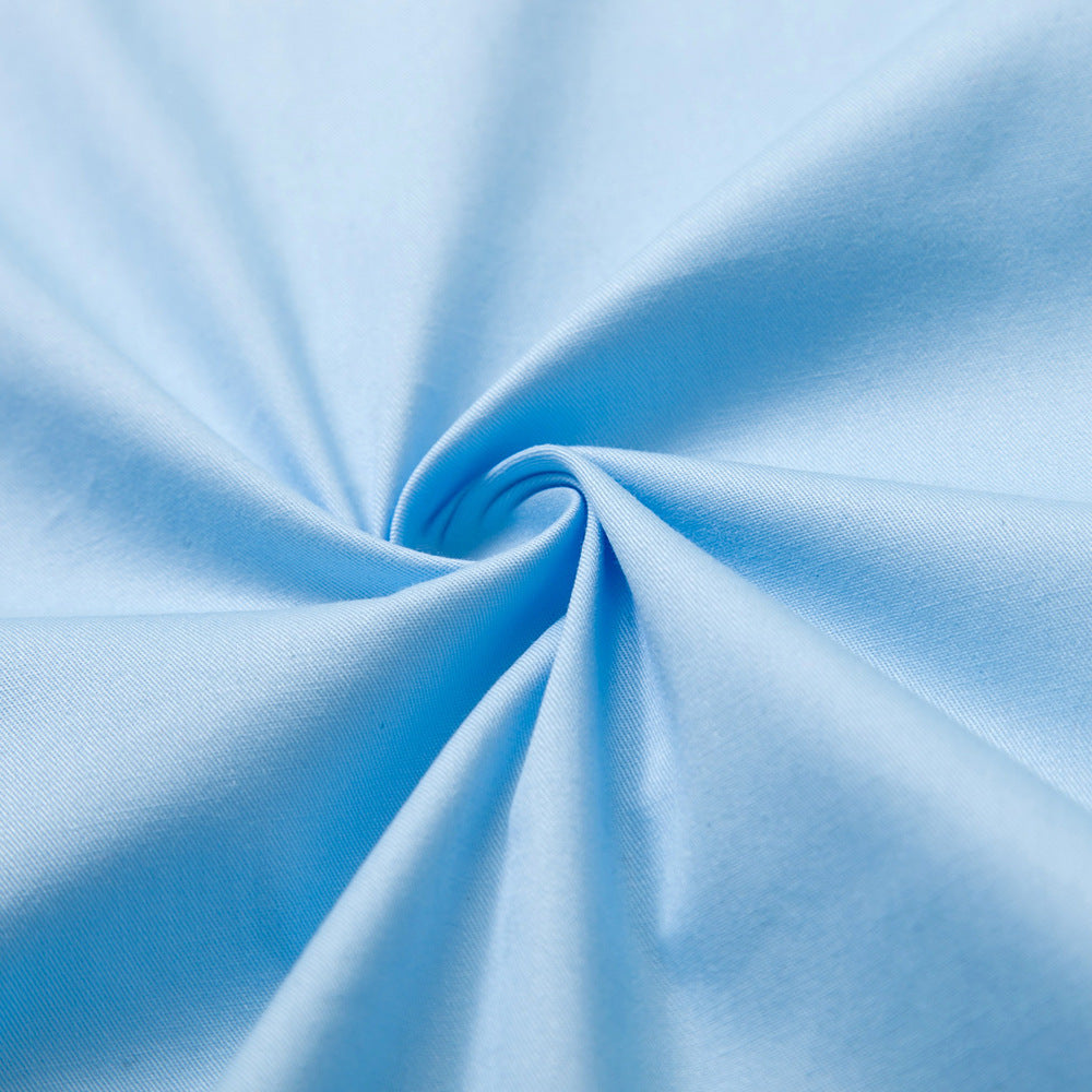 Blue and white contrasting men's shirt street punk hip-hop youth cotton half sleeved shirt