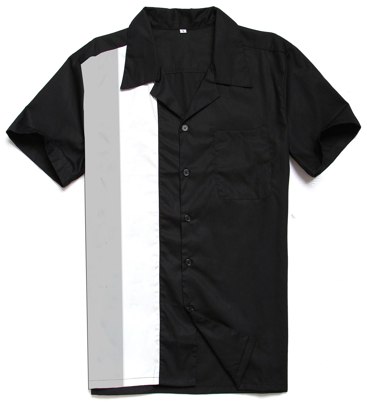 Original design men's Western denim style men's short sleeved shirt