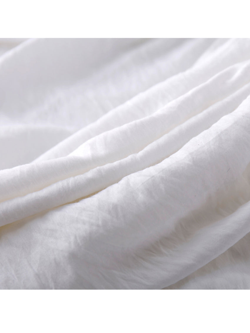 Tencel - cotton white breathable long - sleeved 1950s - 1960s Style Off - Shoulder Cotton Peasant Blouses