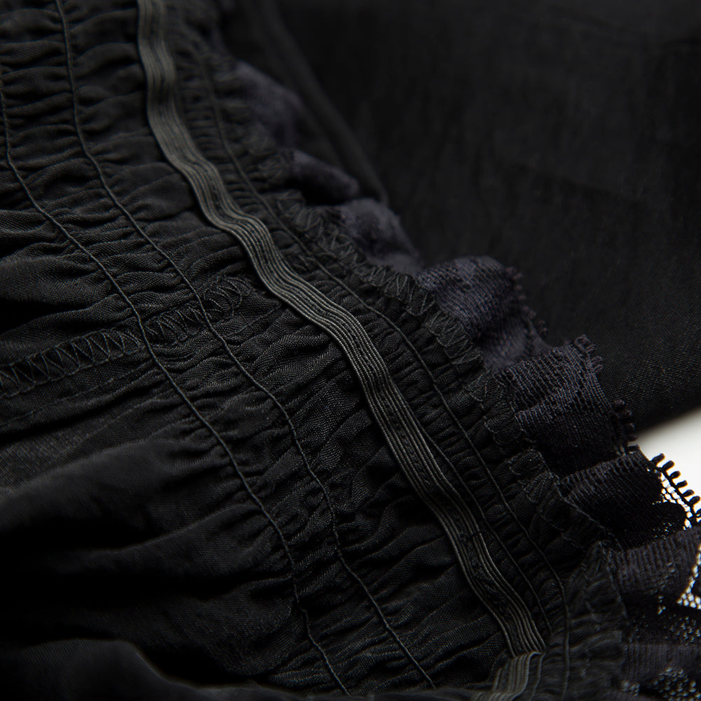 Tencel - cotton white breathable long - sleeved 1950s - 1960s Style Off - Shoulder Cotton Peasant Blouses