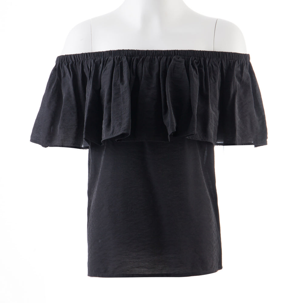Hot Sale! Off - Shoulder Women Tops with Ruffled Neckline: Sweet and Romantic Style