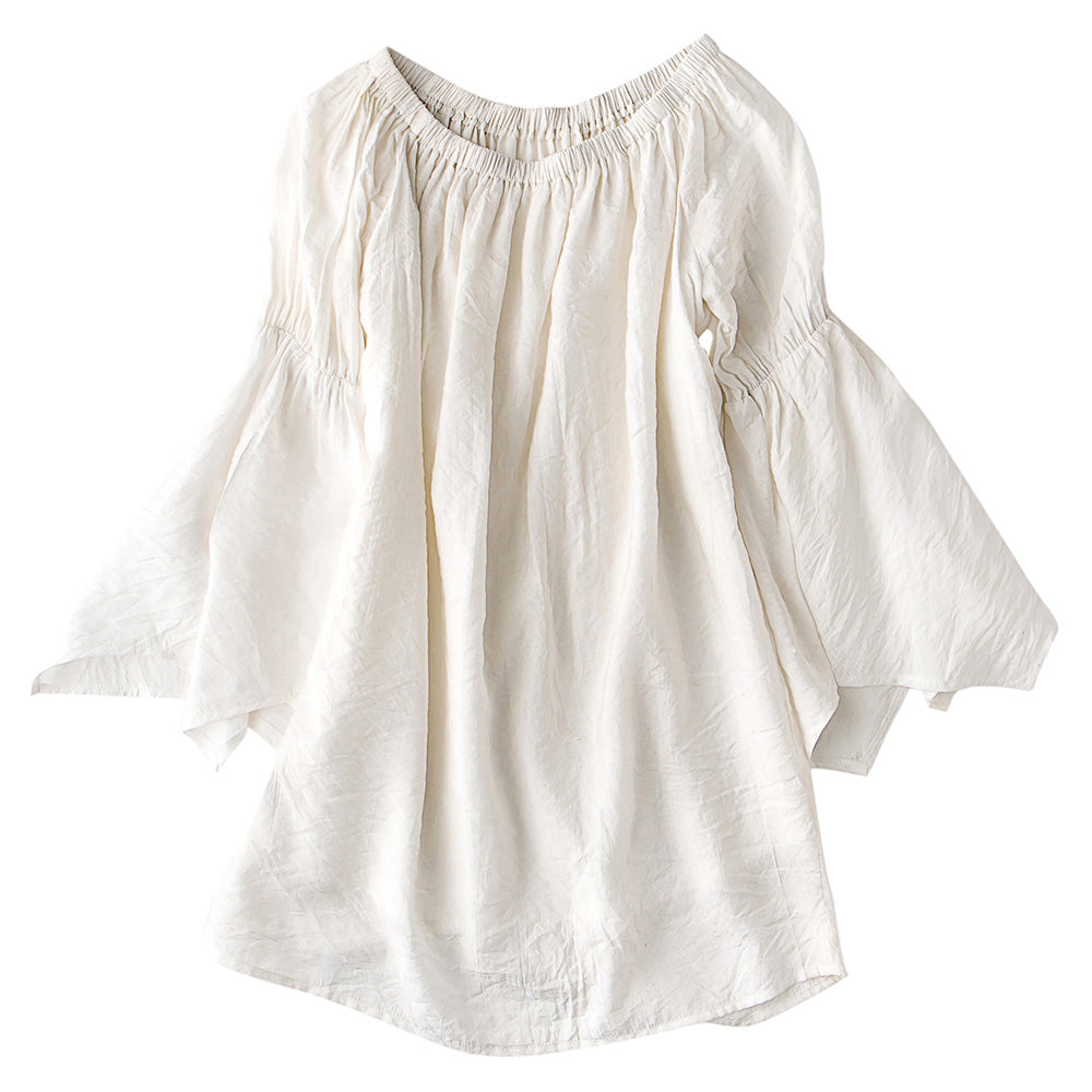 Best - selling Off - Shoulder Top with Flared Sleeves: Casual, Sweet & Romantic