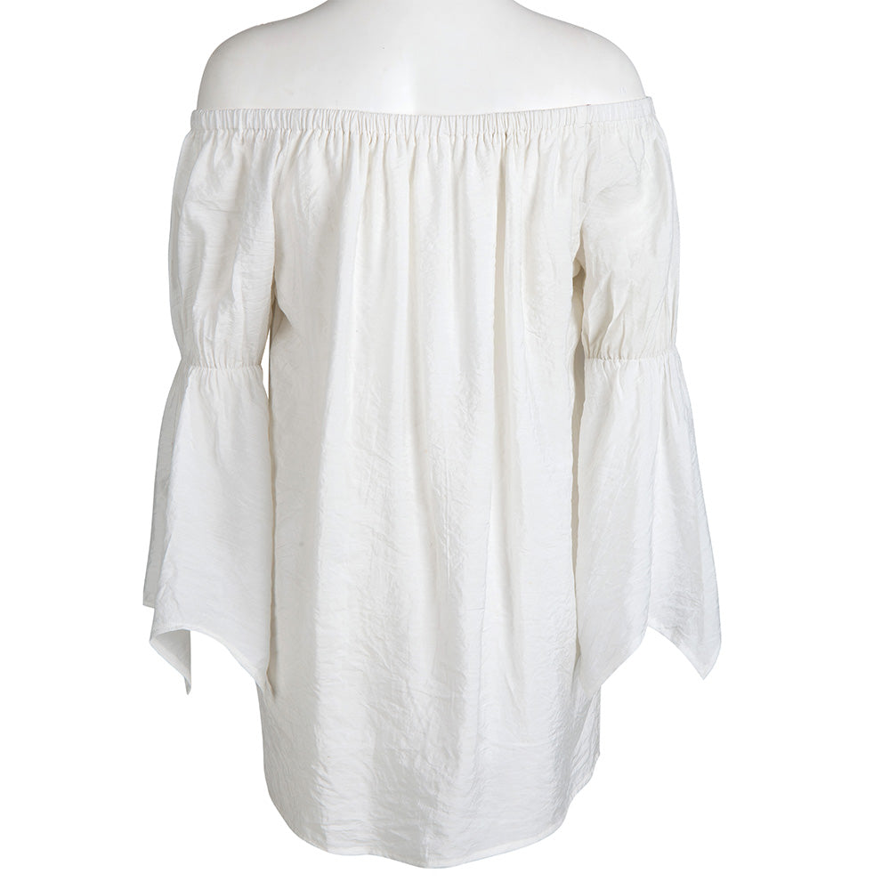 Best - selling Off - Shoulder Top with Flared Sleeves: Casual, Sweet & Romantic