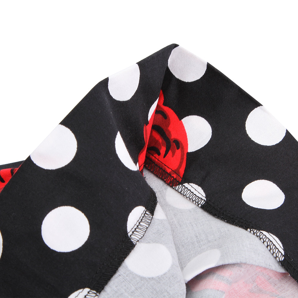 Retro - inspired Black Skirt with Polka Dots and Red Roses, a Must - have for Fashionistas