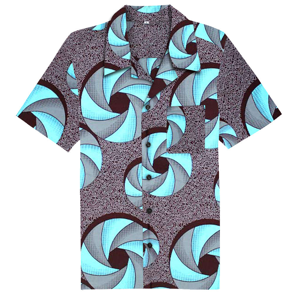 Unique Original Design! Breathable & Durable African Wax Print Shirts
