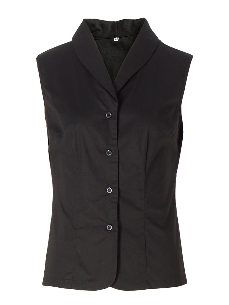 Best - Selling Sleeveless Stand up Collar Blazer Jacket Stylish Buttons & Slim Fit for Luxe - Professional Look