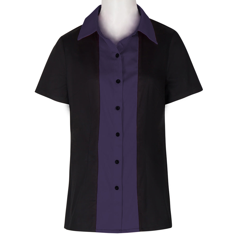 Trendy Black & Pink Short-Sleeved Shirt - Your Must-Have Professional Attire