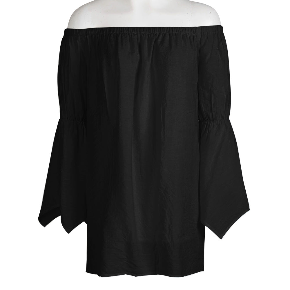 Best - selling Off - Shoulder Top with Flared Sleeves: Casual, Sweet & Romantic