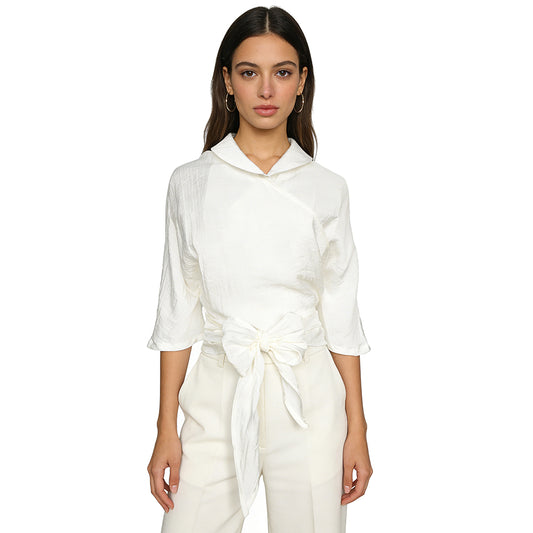 European Market Hot! Summer - ready Tencel - Cotton Short Bolero with Tie - up, a Versatile Sun - protecting Shawl. Dropshipping Available!