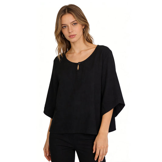 Wholesale Drop Shipping Tunic Top Blouse Linen Cotton Solid Colors Indie Design Clothing