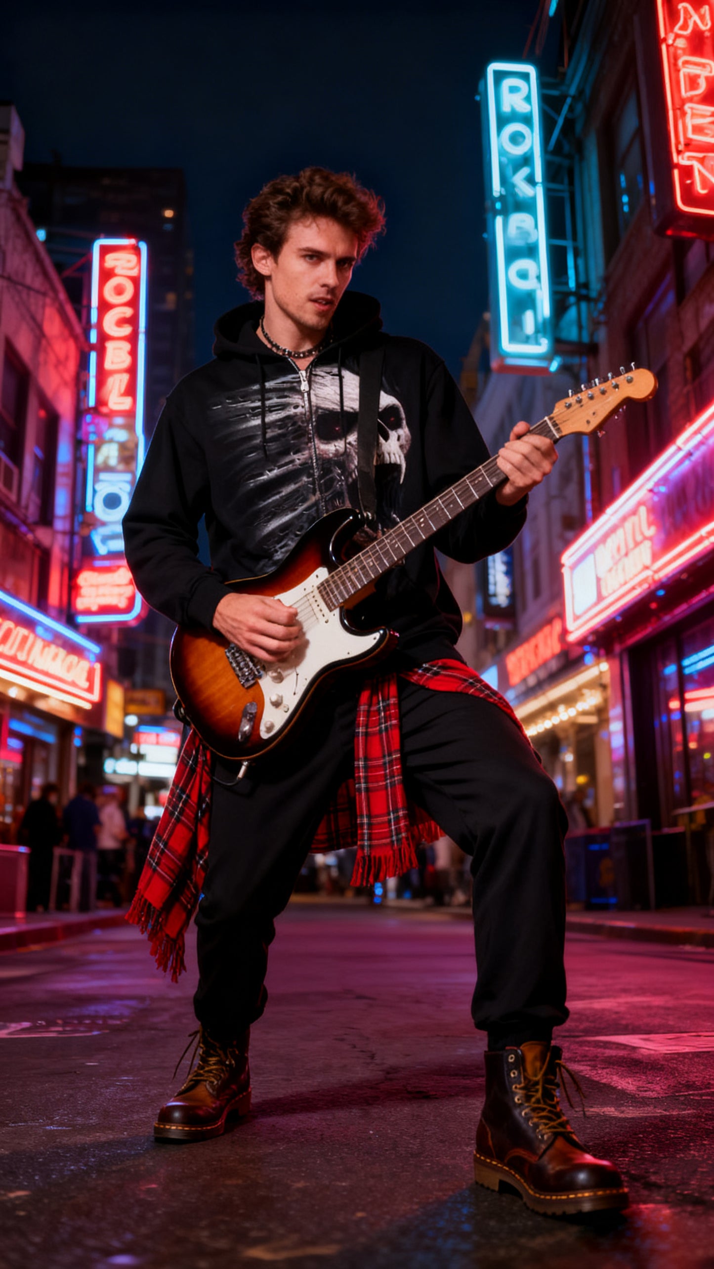 Unisex Streetwear Punk Gothic Skull Zip-Up Hoodie – Dark Themed Graphic with Bold Edgy Design, Perfect for Goth Fans & Bold Outfits