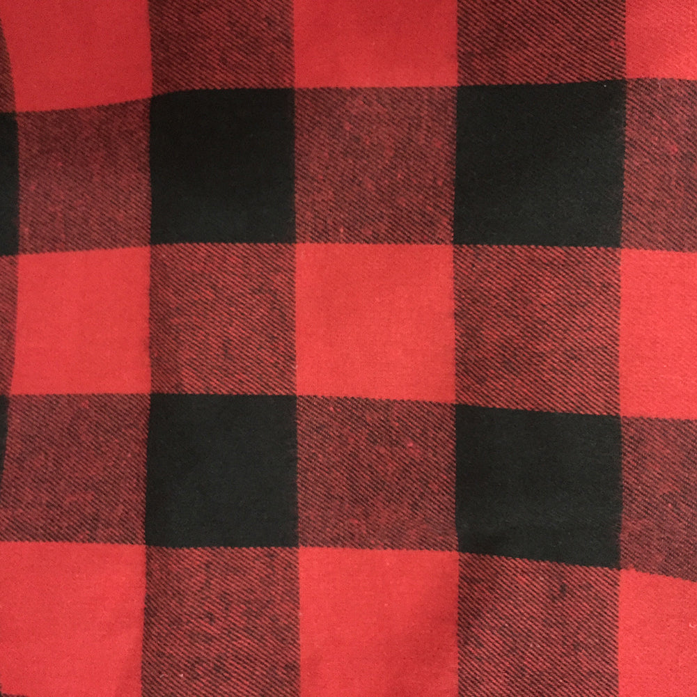 Vintage Plaid Flannel Midi Skirt for Women - Red & Black High - Waisted A - Line Swing Skirt, Versatile & Flattering