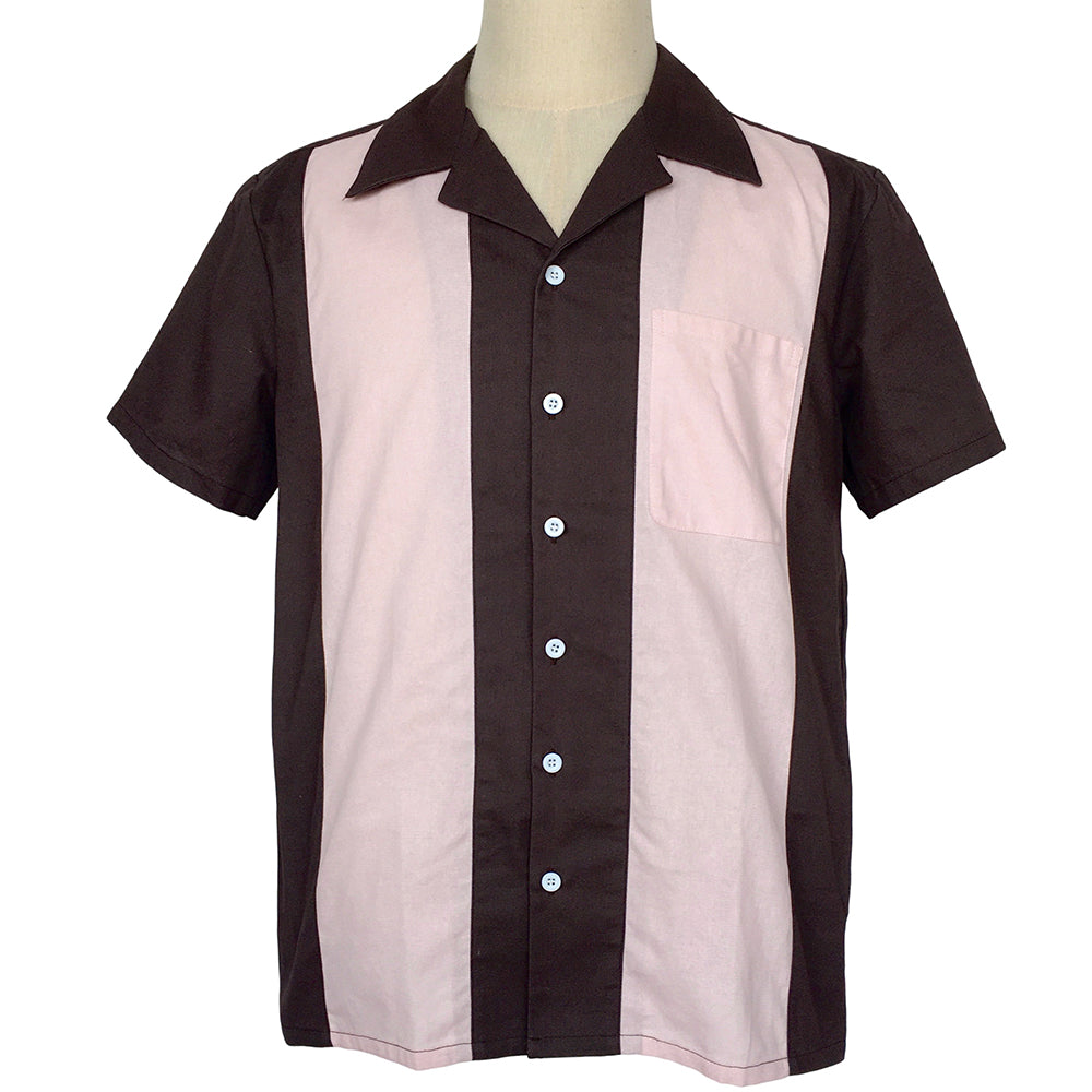 Two-tone Bowling Shirts Cotton Twill Dropshipping