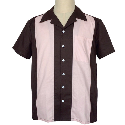 Two-tone Bowling Shirts Cotton Twill Dropshipping