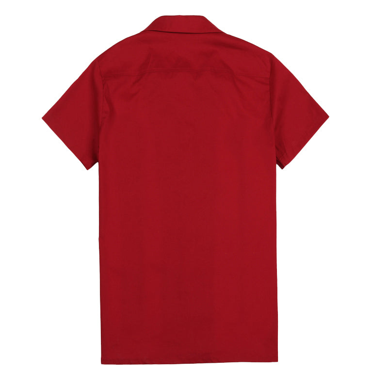 Dropshipping Festival Stage Party Clothing Men’s Panel Bowling Shirts Cotton
