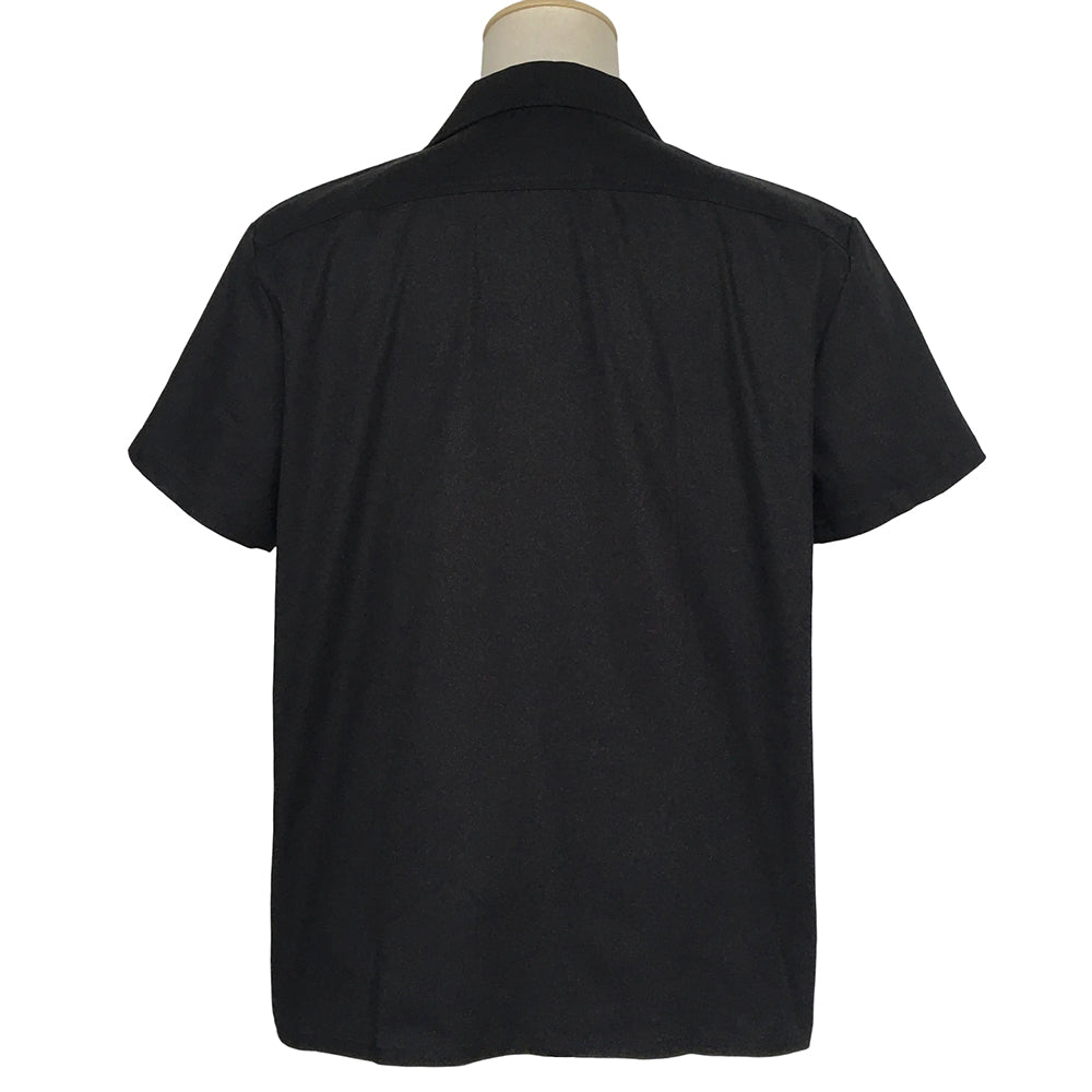 Men's Rockabilly Pinup Shirt - Retro Car Print Color Block Loose Short Sleeve Casual Vintage American Top