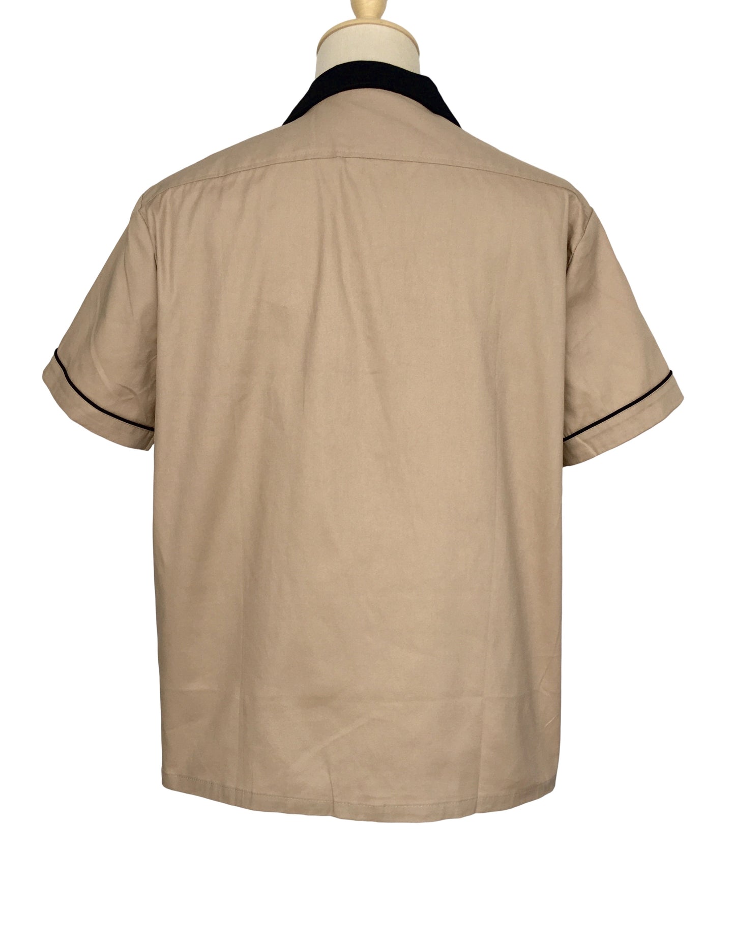 Retro Party Stage Work Shirt for Men - Short Sleeve Cotton Vintage Fashion Casual Top