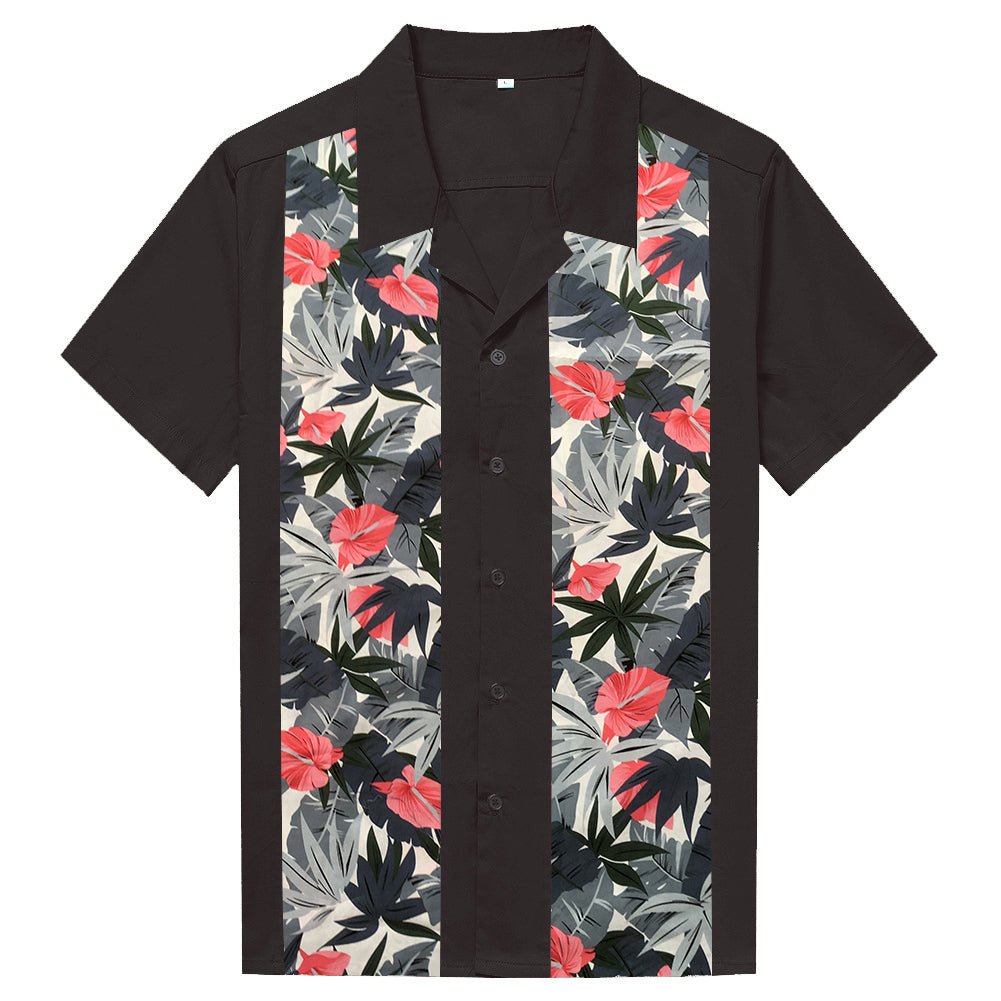 Custom Clothing Manufacturing Wholesale Hawaiian Vintage Style Bowling Shirts