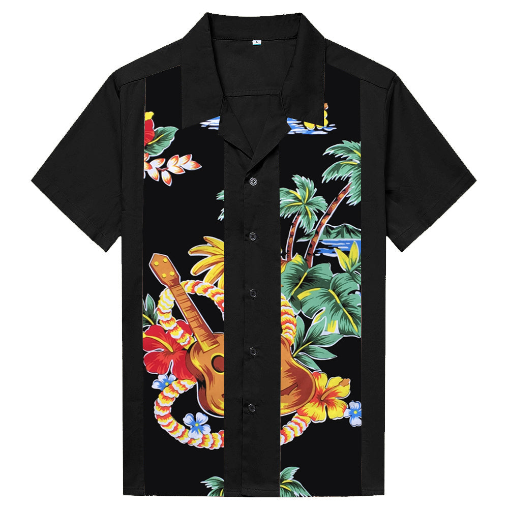 Custom Clothing Manufacturing Wholesale Hawaiian Vintage Style Bowling Shirts