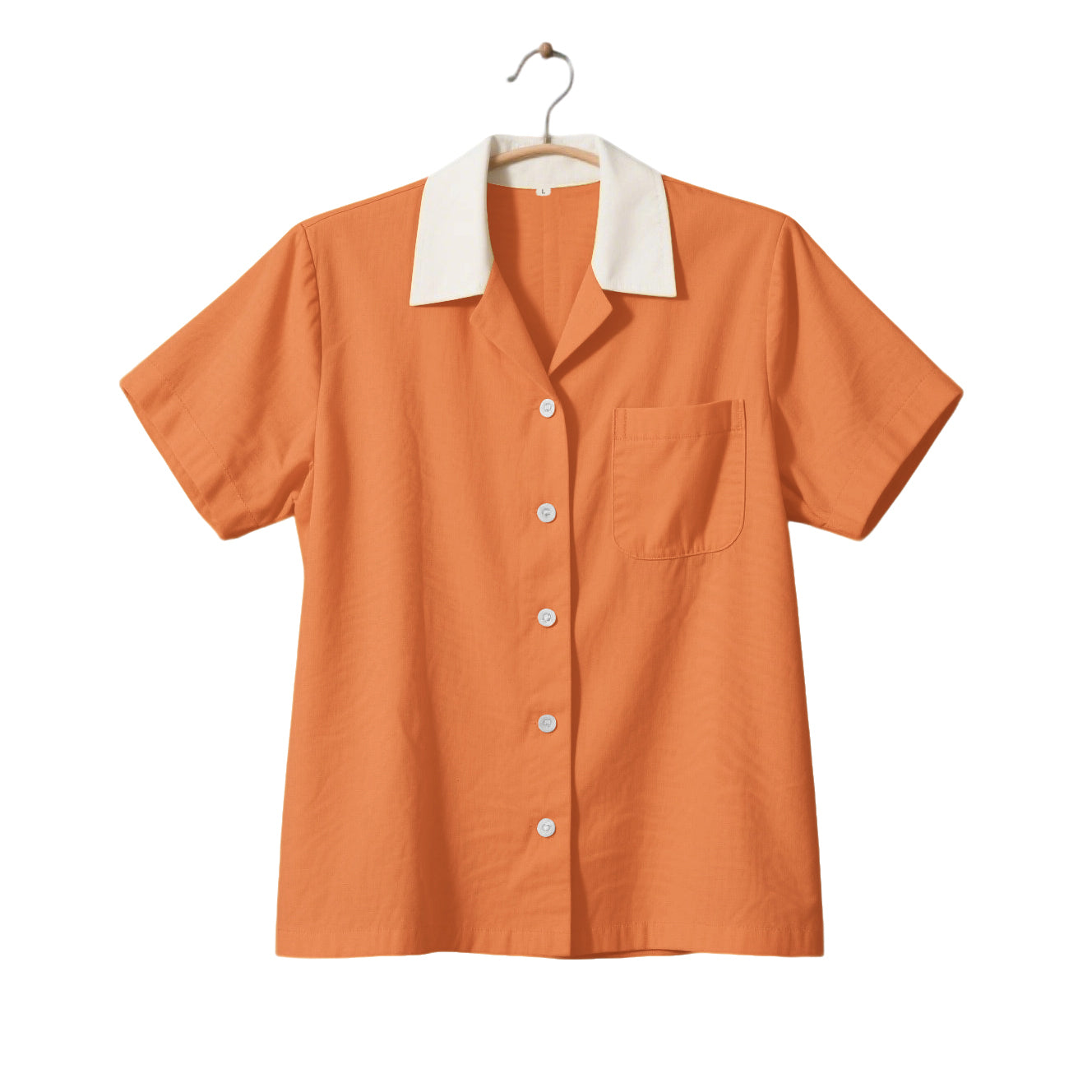 Retro Office Wear, Short Sleeve Contrast Collar, Cotton Spandex Blouse, Business Casual Tops, Plus Size Vintage Blouse
