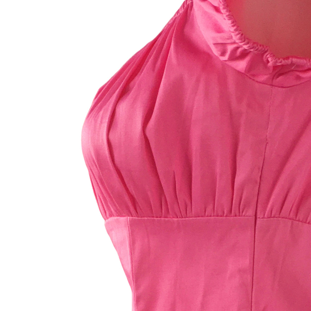 Trendy Chic Pink Off-Shoulder Blouse - Ruched Puff Sleeve Spring Summer Top, Unique Fit Cinched Waist Blouse for Date Night Brunch Street Style, Small-Batch Customizable & In-Stock