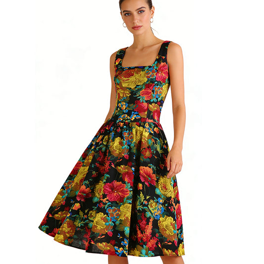 Wholesaler Supplier Vintage Style Cotton Dress 1950s 1960s Design A Line